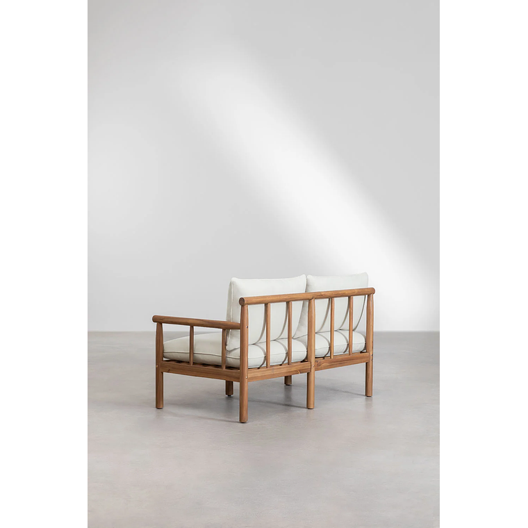 Terraza de Jardín con Sofá de 5 Plazas en Madera de Acacia Melvin 8