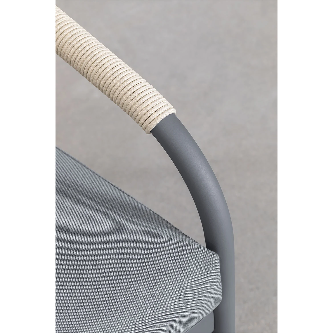 Terraza de Jardín en Aluminio y Madera de Acacia Basper Gris Grafito 6