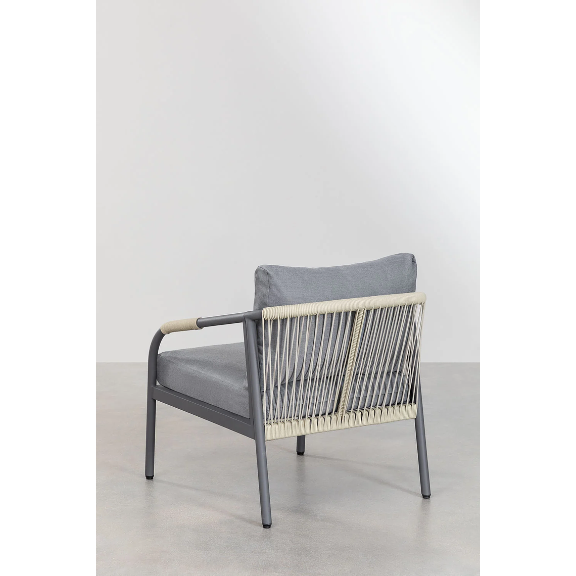 Terraza de Jardín en Aluminio y Madera de Acacia Basper Gris Grafito 9