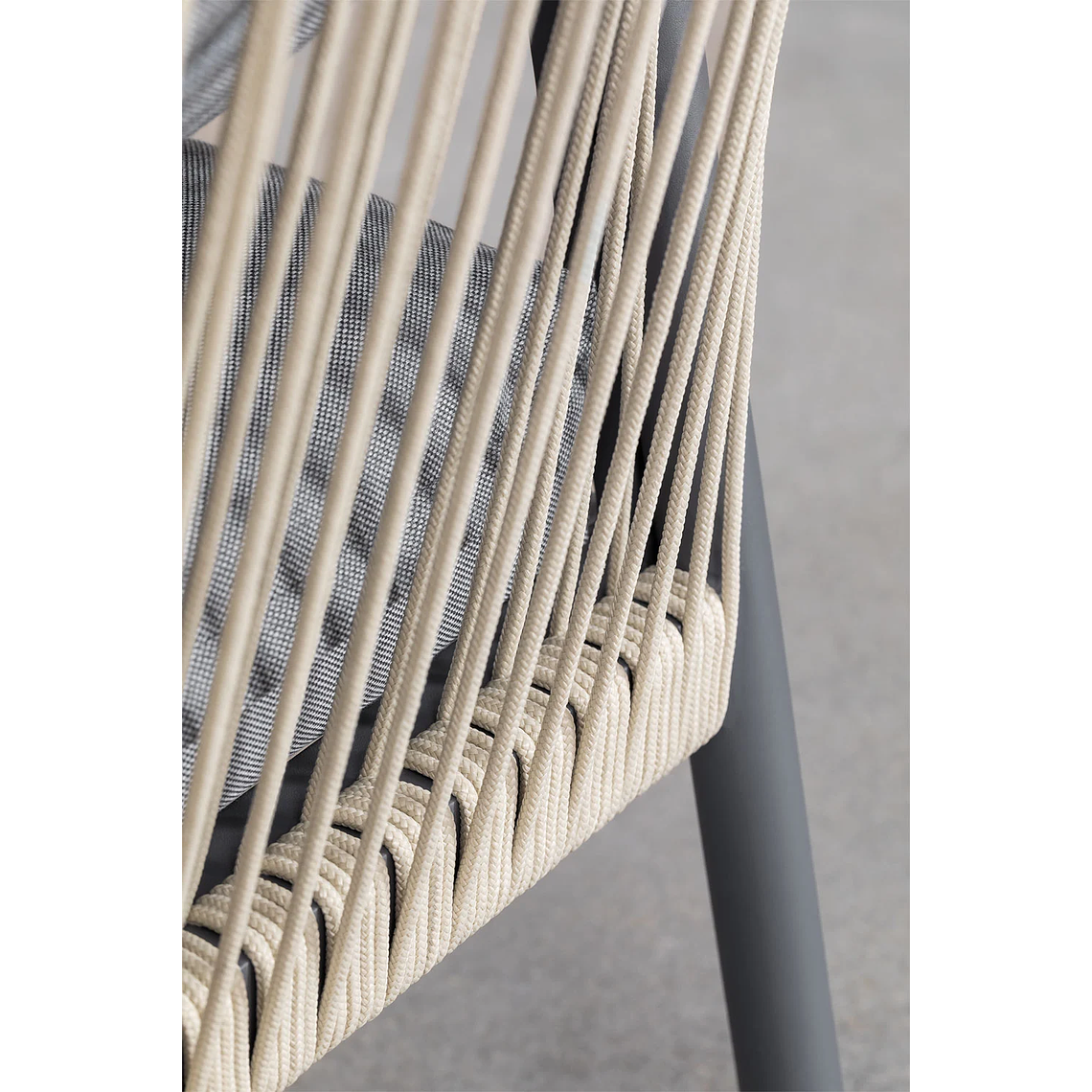 Terraza de Jardín en Aluminio y Madera de Acacia Basper Gris Grafito 10