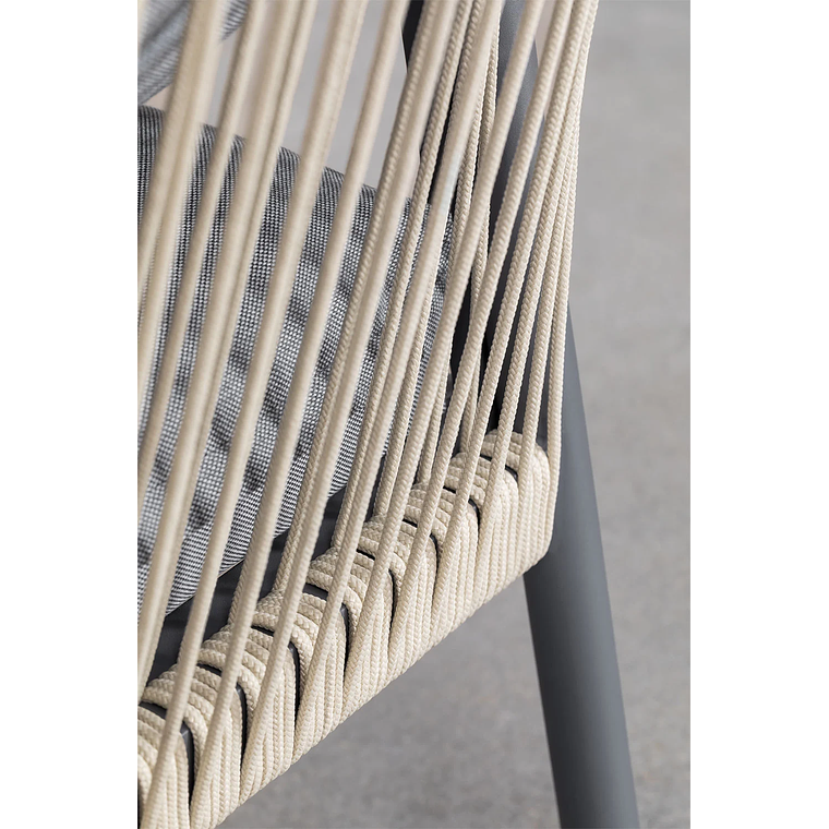 Terraza de Jardín en Aluminio y Madera de Acacia Basper Gris Grafito 10