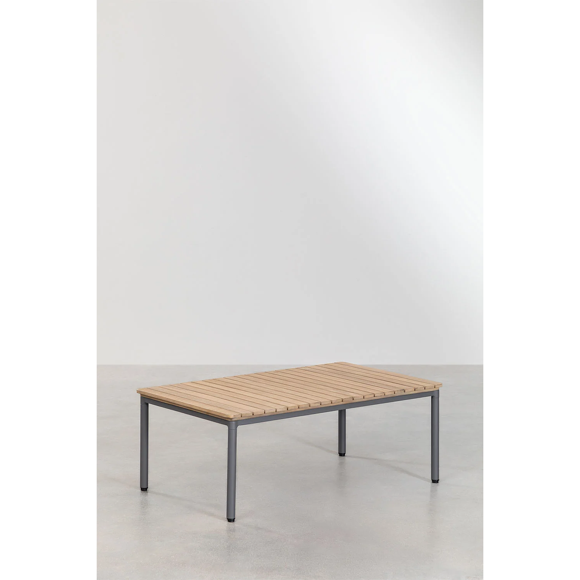 Terraza de Jardín en Aluminio y Madera de Acacia Basper Gris Grafito 11