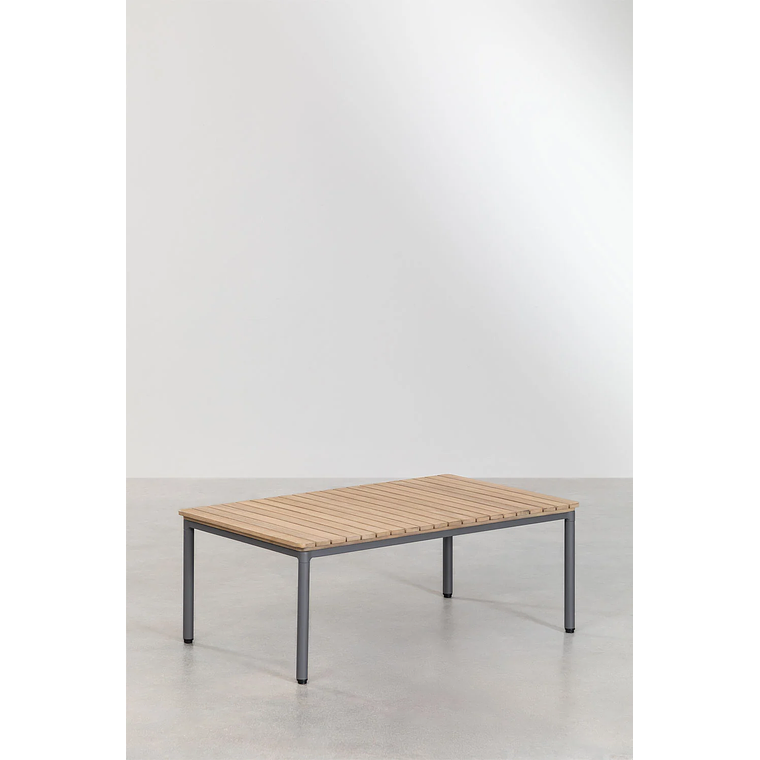 Terraza de Jardín en Aluminio y Madera de Acacia Basper Gris Grafito 11