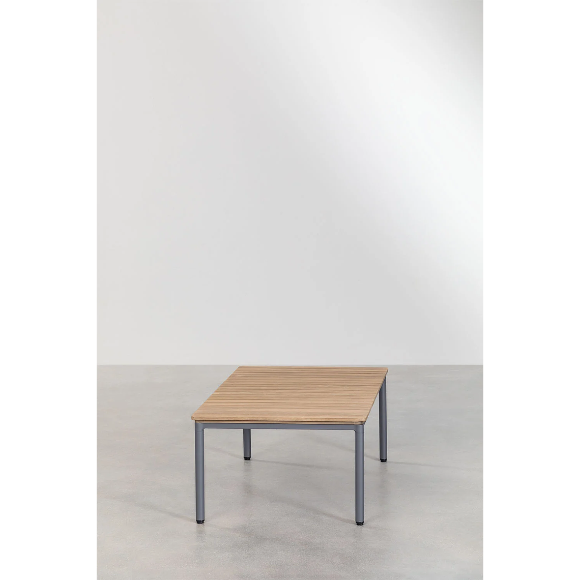 Terraza de Jardín en Aluminio y Madera de Acacia Basper Gris Grafito 12