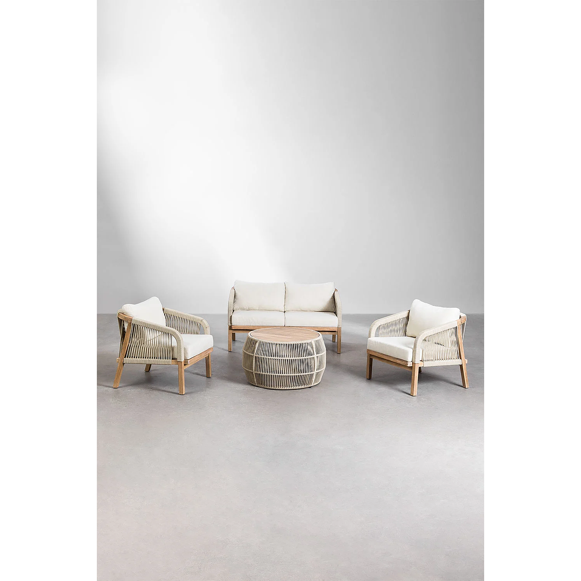 Terraza de Jardín con Sofá de 4 Plazas Dubai 1