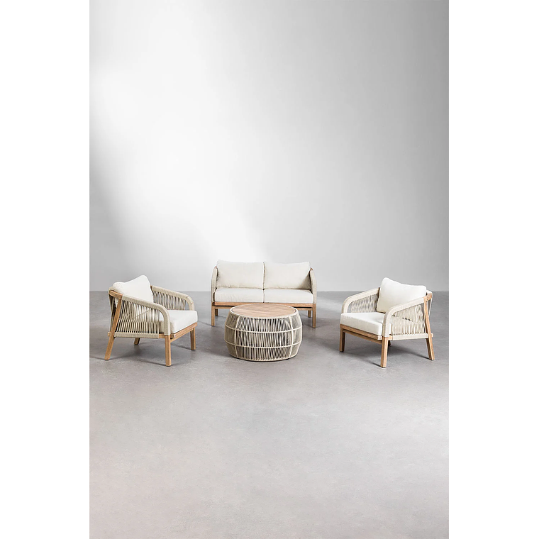 Terraza de Jardín con Sofá de 4 Plazas Dubai 1