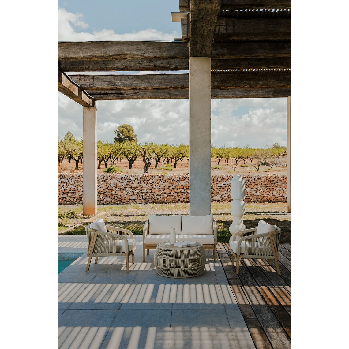 Terraza de Jardín con Sofá de 4 Plazas Dubai 2