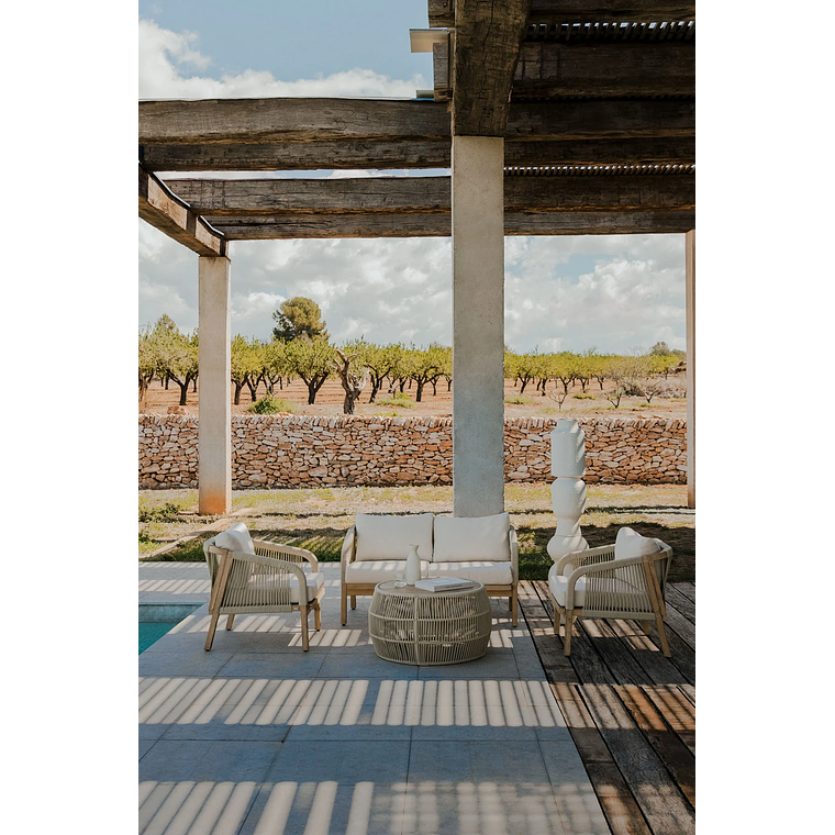 Terraza de Jardín con Sofá de 4 Plazas Dubai 2