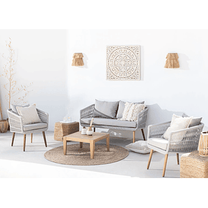 Terraza de Jardín 4 plazas Barker Style Gris