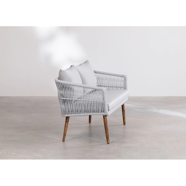 Terraza de Jardín 4 plazas Barker Style Gris 4