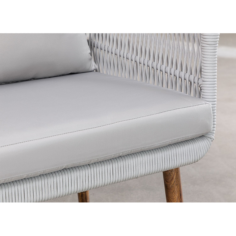 Terraza de Jardín 4 plazas Barker Style Gris 6