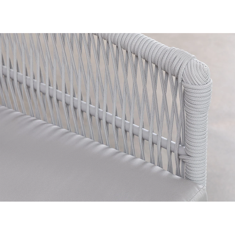 Terraza de Jardín 4 plazas Barker Style Gris 7