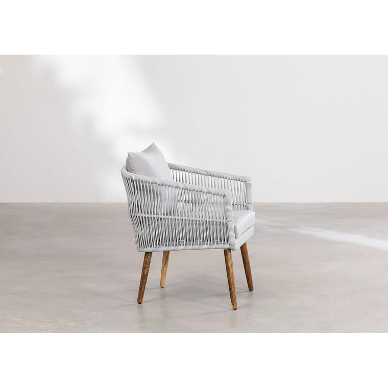 Terraza de Jardín 4 plazas Barker Style Gris 9