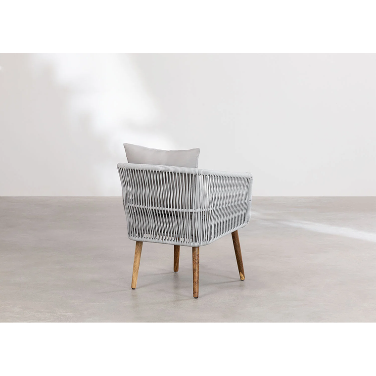 Terraza de Jardín 4 plazas Barker Style Gris 10