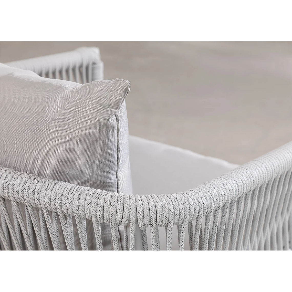 Terraza de Jardín 4 plazas Barker Style Gris 11