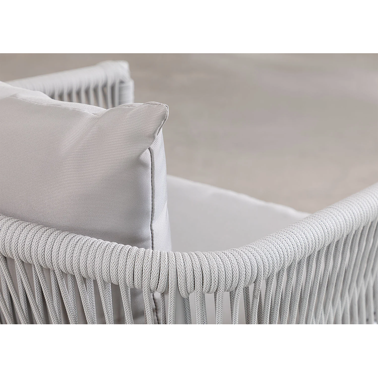 Terraza de Jardín 4 plazas Barker Style Gris 11