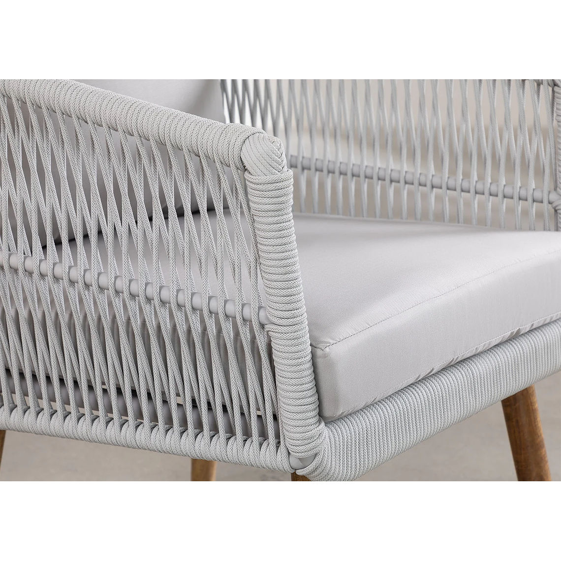 Terraza de Jardín 4 plazas Barker Style Gris 12