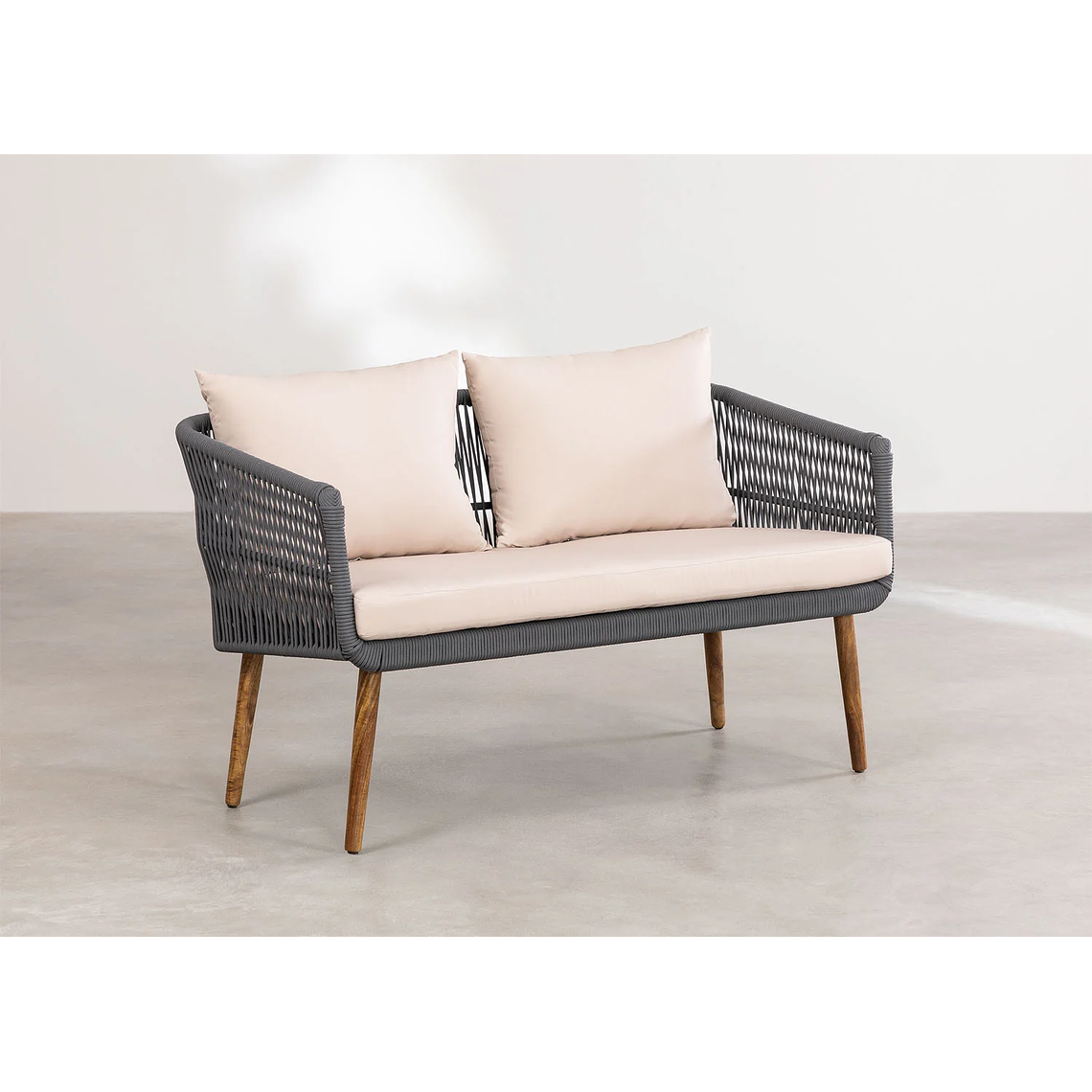 Terraza de Jardín 4 plazas Barker Style Gris Army  3