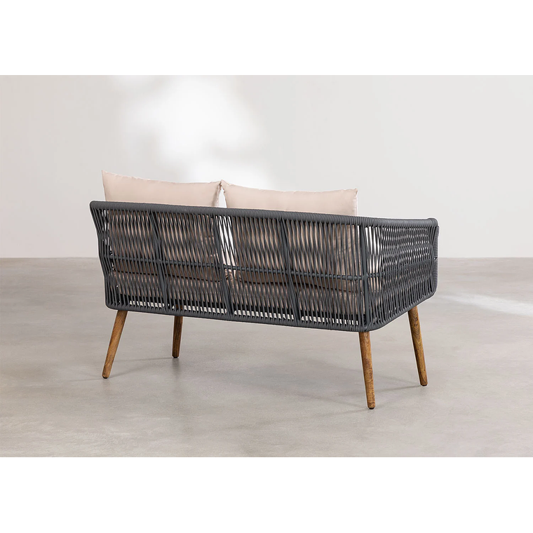 Terraza de Jardín 4 plazas Barker Style Gris Army  5