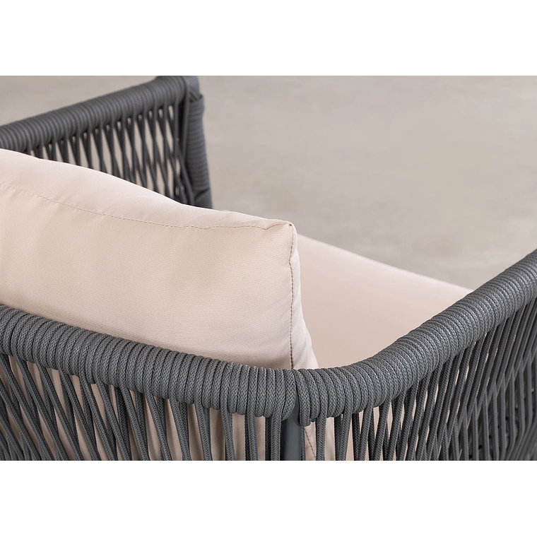 Terraza de Jardín 4 plazas Barker Style Gris Army  10