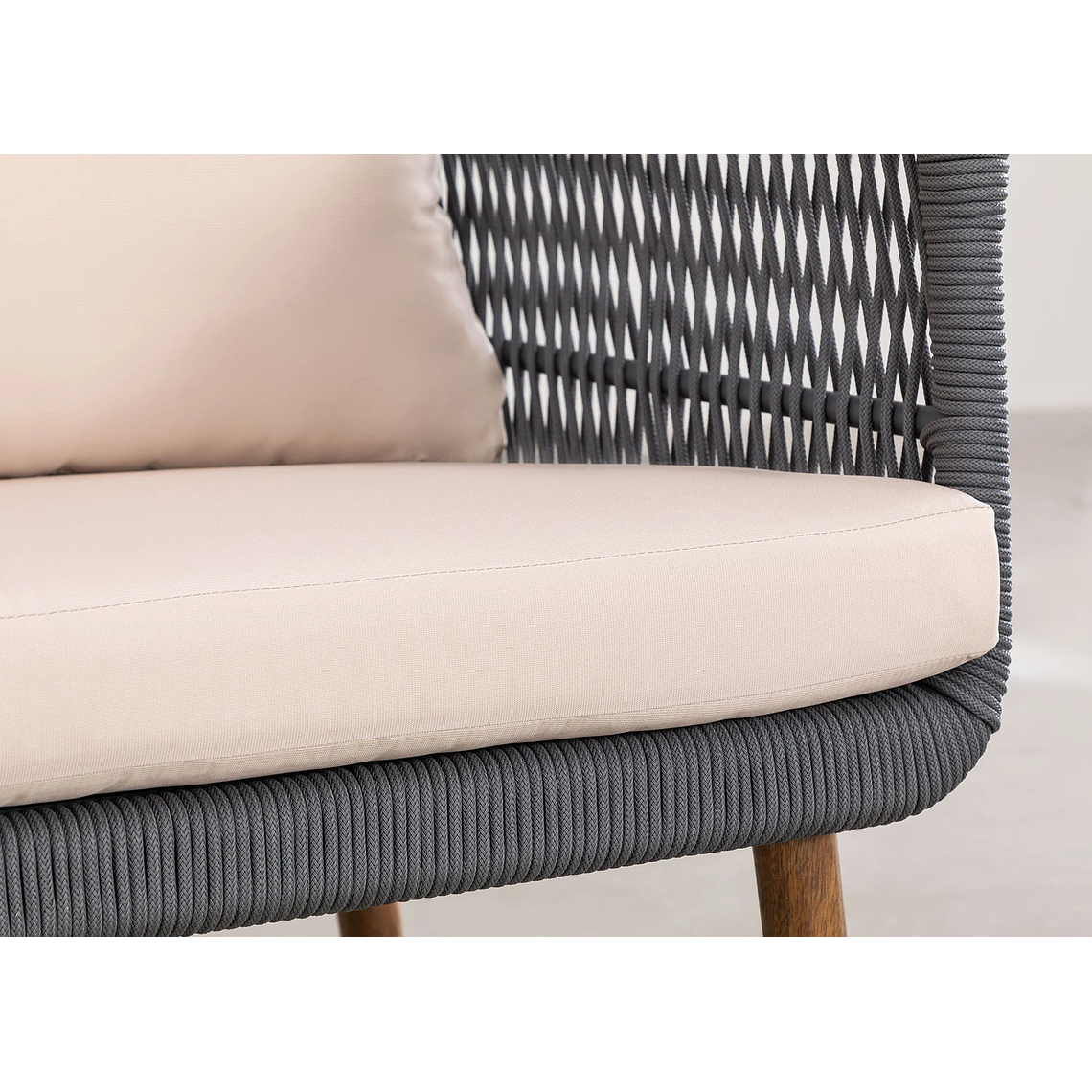 Terraza de Jardín 4 plazas Barker Style Gris Army  11