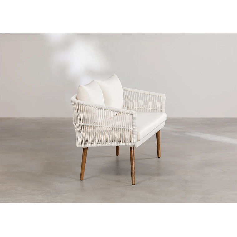 Terraza de Jardín 4 plazas Barker Style Blanco Gardenia 4