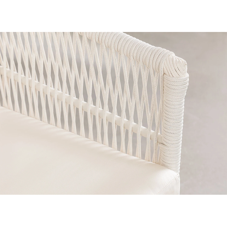 Terraza de Jardín 4 plazas Barker Style Blanco Gardenia 7