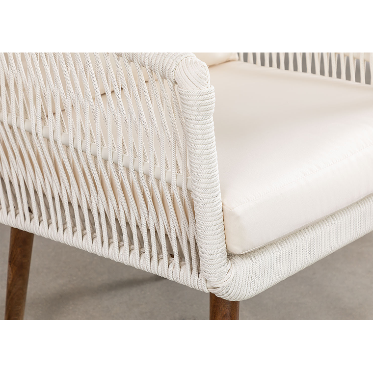 Terraza de Jardín 4 plazas Barker Style Blanco Gardenia 12