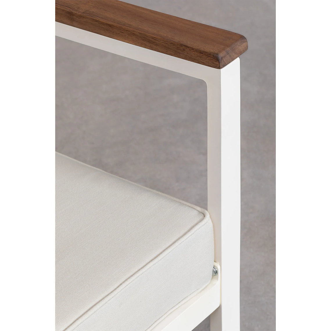 Terraza de Jardín con Sofá de 3 Plazas en Aluminio y Madera de Acacia Lipov 8