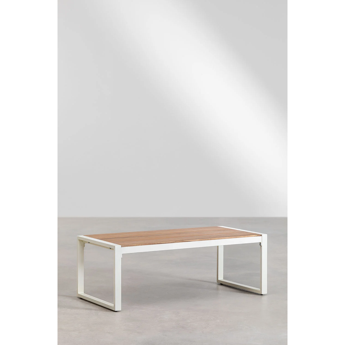 Terraza de Jardín con Sofá de 3 Plazas en Aluminio y Madera de Acacia Lipov 9