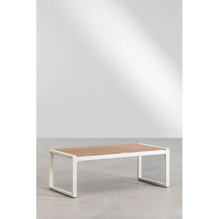 Terraza de Jardín con Sofá de 3 Plazas en Aluminio y Madera de Acacia Lipov 9