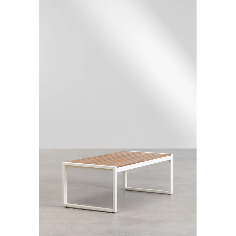 Terraza de Jardín con Sofá de 3 Plazas en Aluminio y Madera de Acacia Lipov 10