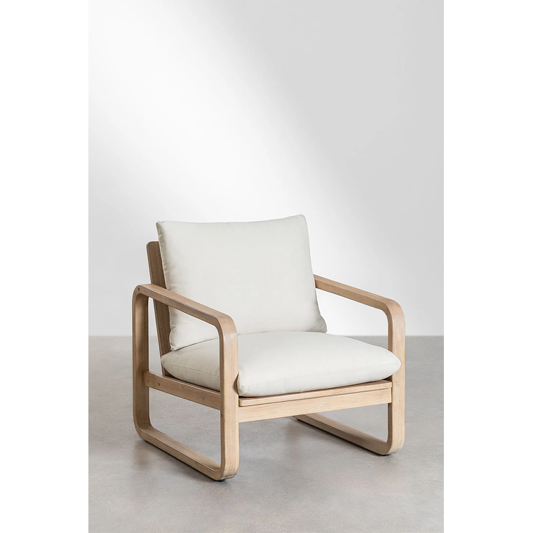 Terraza con Sofá de 3 Plazas y 2 Sillones en Madera de Acacia Dunein 4