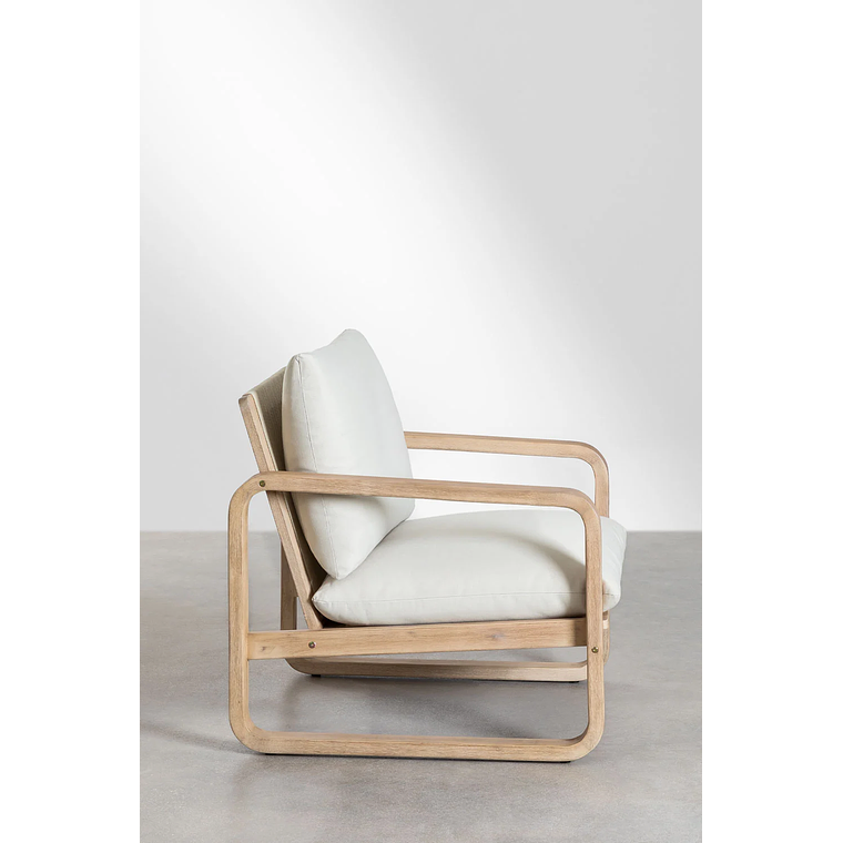 Terraza con Sofá de 3 Plazas y 2 Sillones en Madera de Acacia Dunein 5