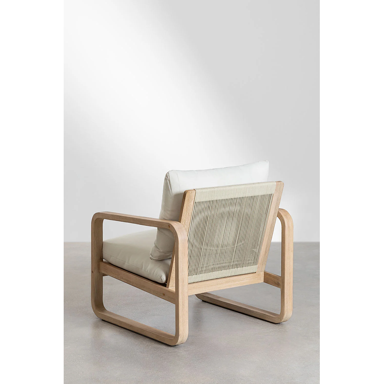 Terraza con Sofá de 3 Plazas y 2 Sillones en Madera de Acacia Dunein 6