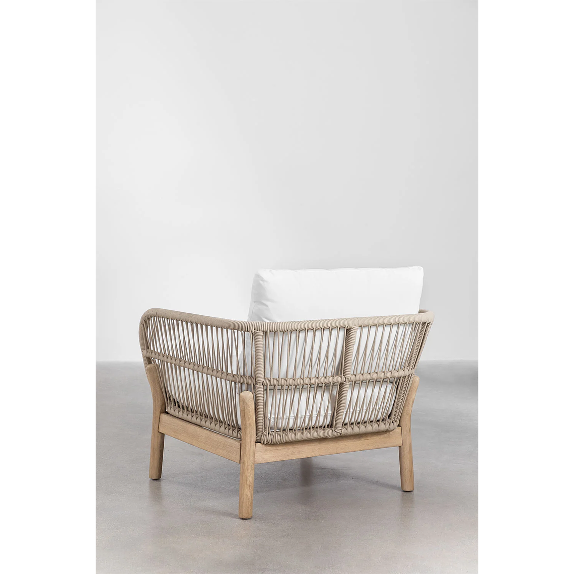 Terraza de Jardín 5 plazas en Aluminio y Madera de Acacia Karvia 7