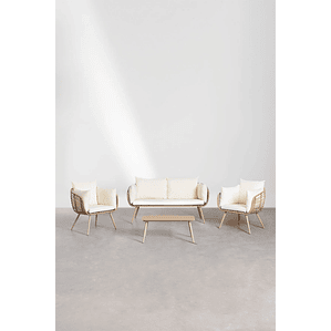 Terraza de jardín 5 plazas Beocka