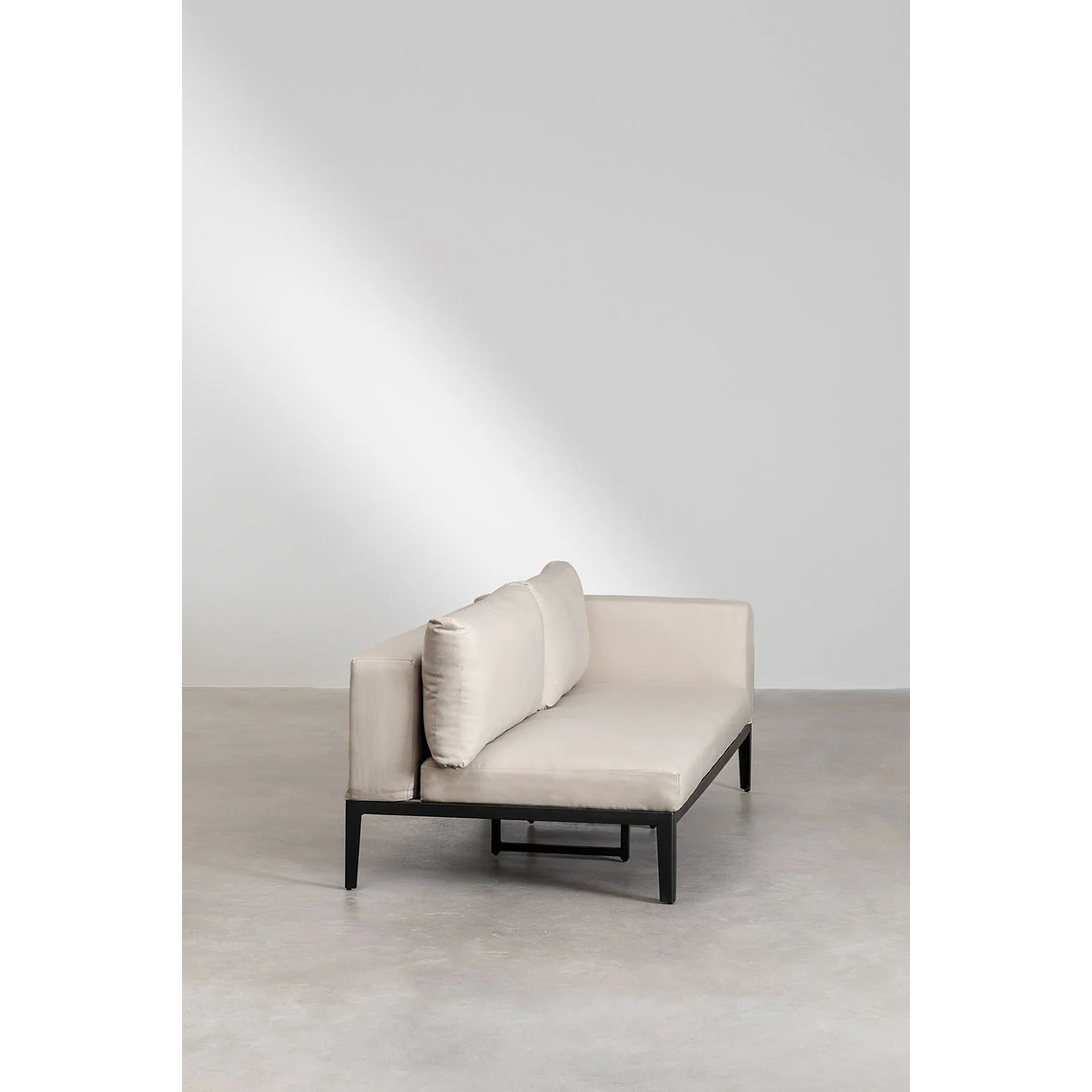 Terraza de Jardín con Sofá Chaise Longue en Aluminio y Madera de Acacia Taranis 7