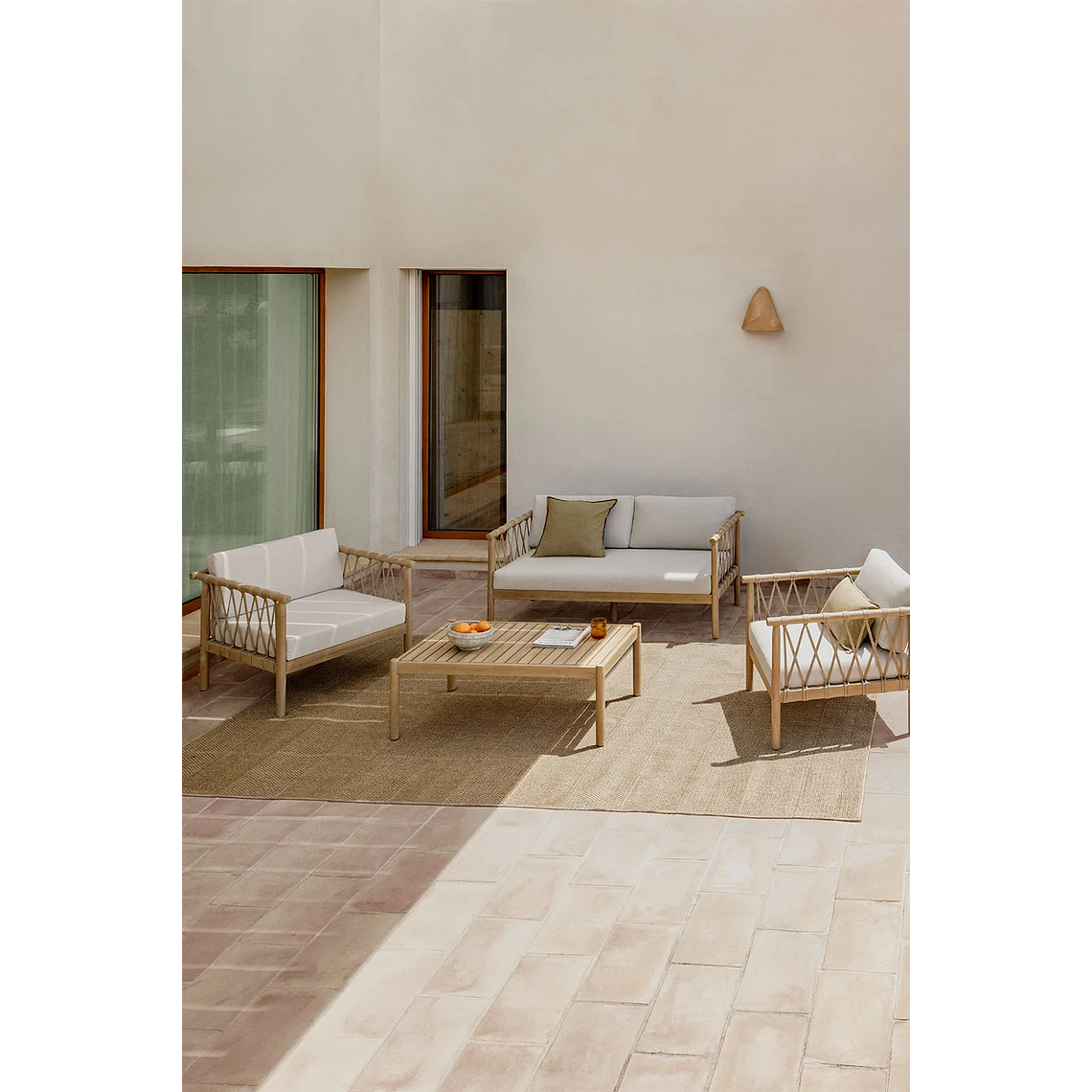 Terraza de jardín en madera de acacia Bizerta 2