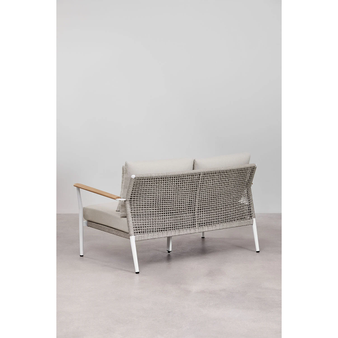 Terraza de Jardín 4 plazas en Madera de Teca y Aluminio Salbury 4