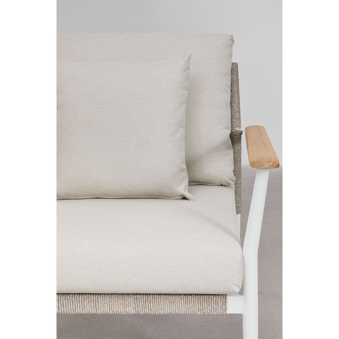 Terraza de Jardín 4 plazas en Madera de Teca y Aluminio Salbury 5