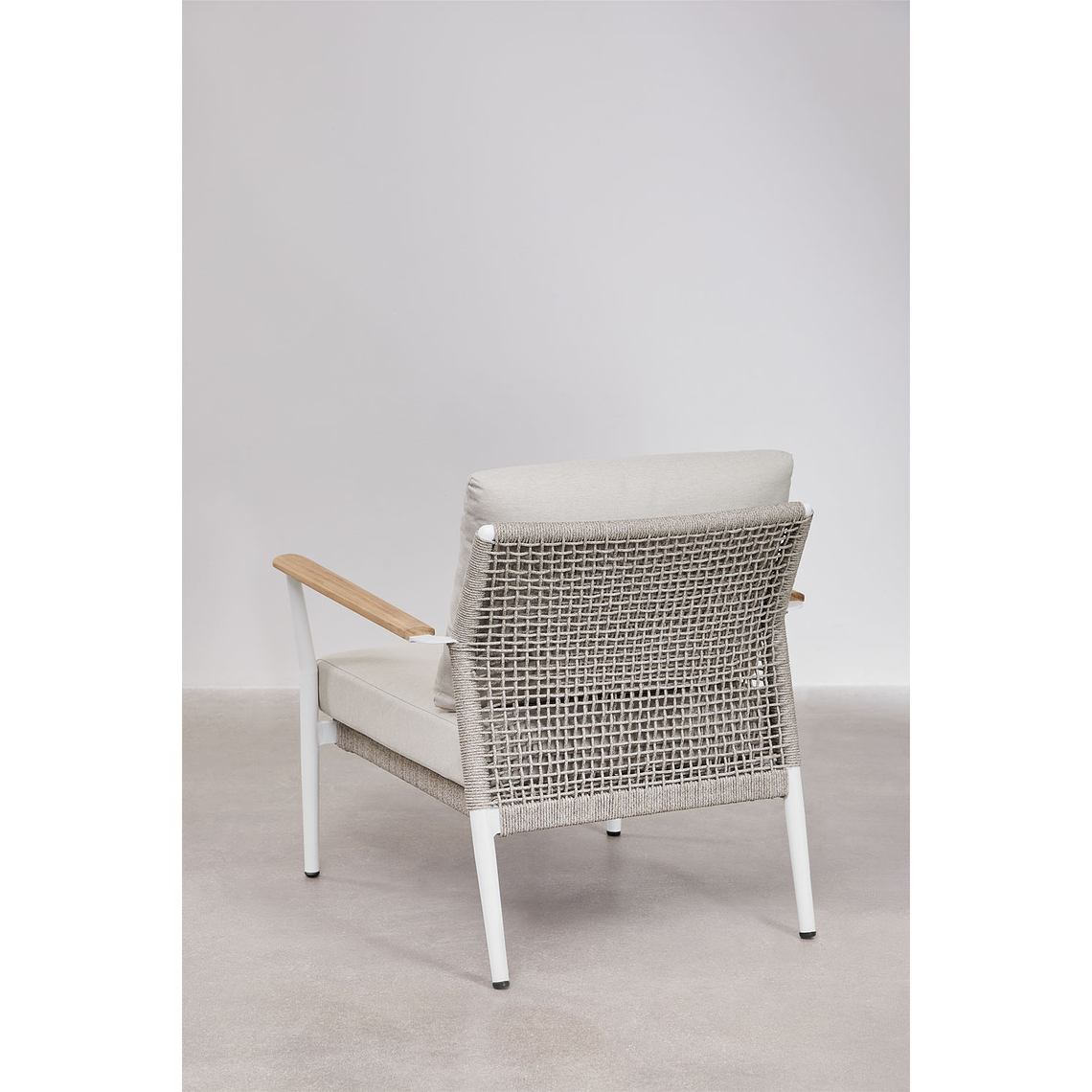 Terraza de Jardín 4 plazas en Madera de Teca y Aluminio Salbury 7