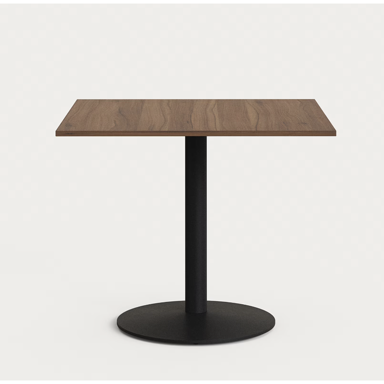 Mesa de bar 90 x 90 cm Tiaret acabado nogal ESILDA 1