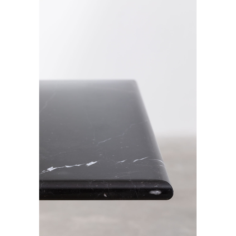 Mesa Alta de Bar Cuadrada en Mármol Negro (60x60 cm) Cosmopolitan 4