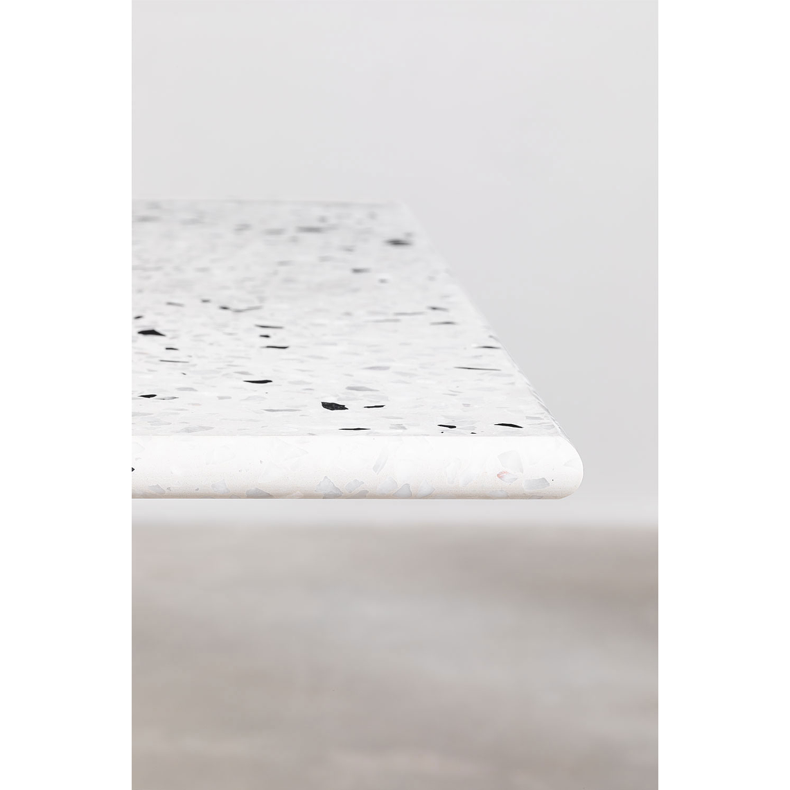 Mesa Alta de Bar en Terrazo Vertuo Blanco (60x60 cm)  3
