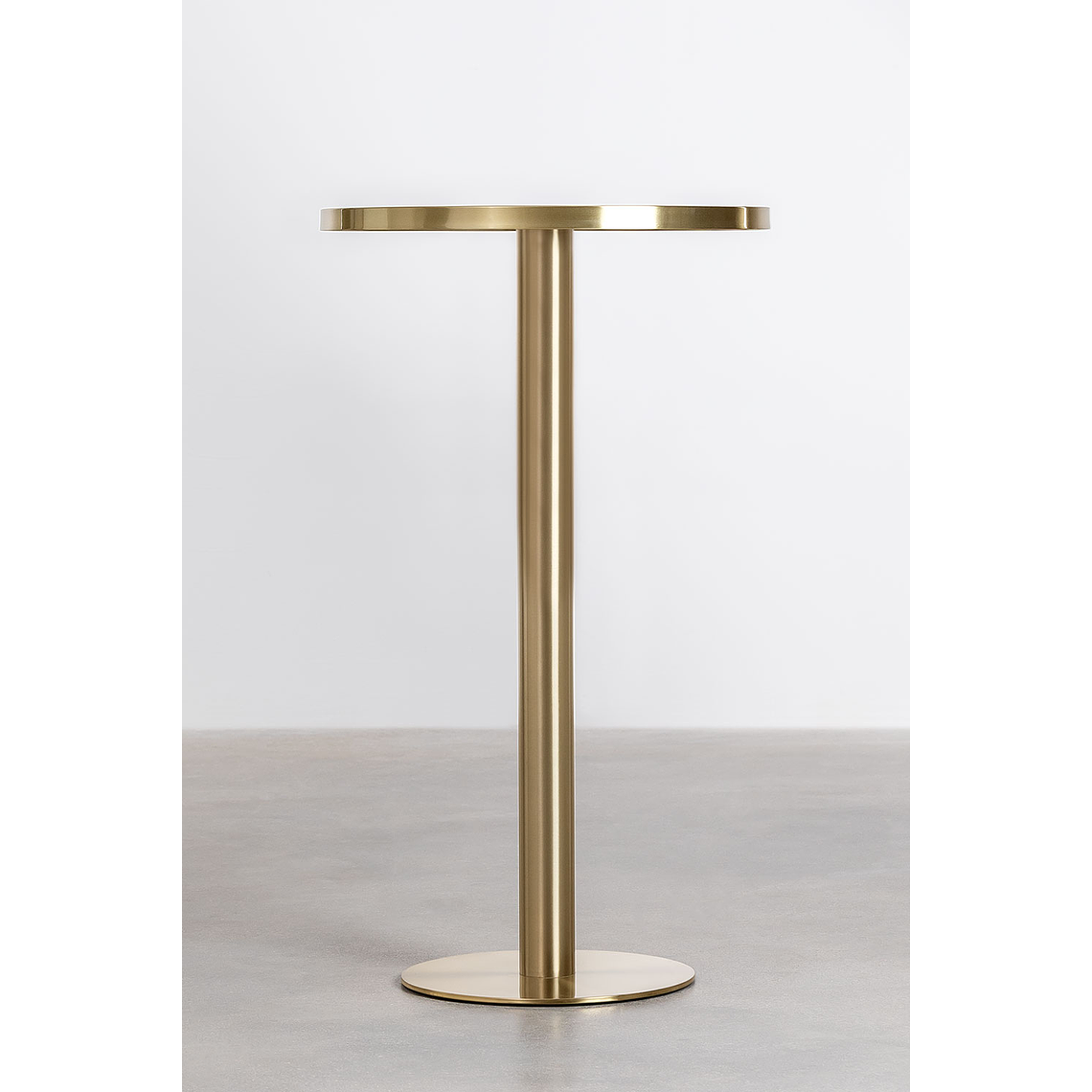 Mesa Alta de Bar Redonda en Gres Negro (Ø60 cm) Manhattan 2