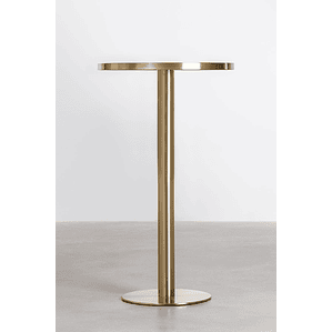 Mesa Alta de Bar Redonda en Gres Negro (Ø60 cm) Manhattan