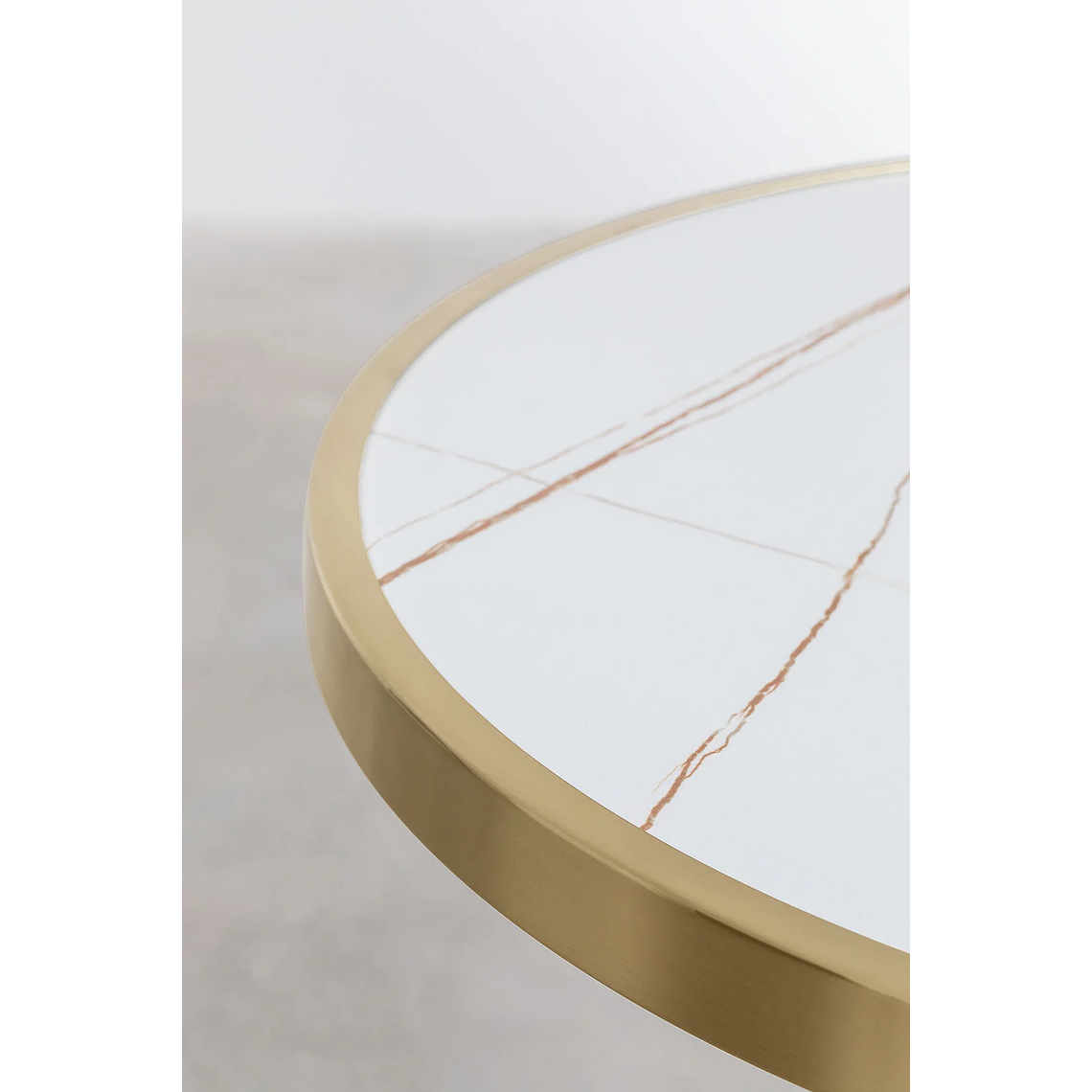 Mesa Alta de Bar Redonda en Gres Blanco (Ø60 cm) Manhattan 3