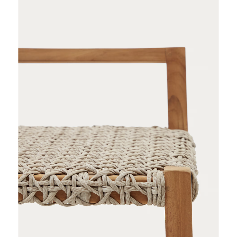 Taburete Giverola de madera maciza de teca 80 cm 2