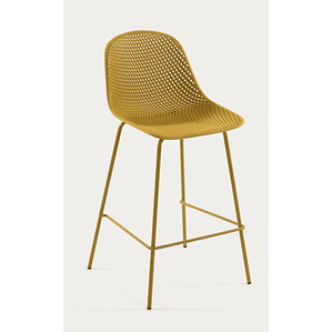 Taburete exterior Quinby amarillo altura 75 cm